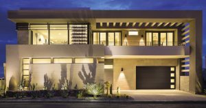 Modern steel contemporary garage door